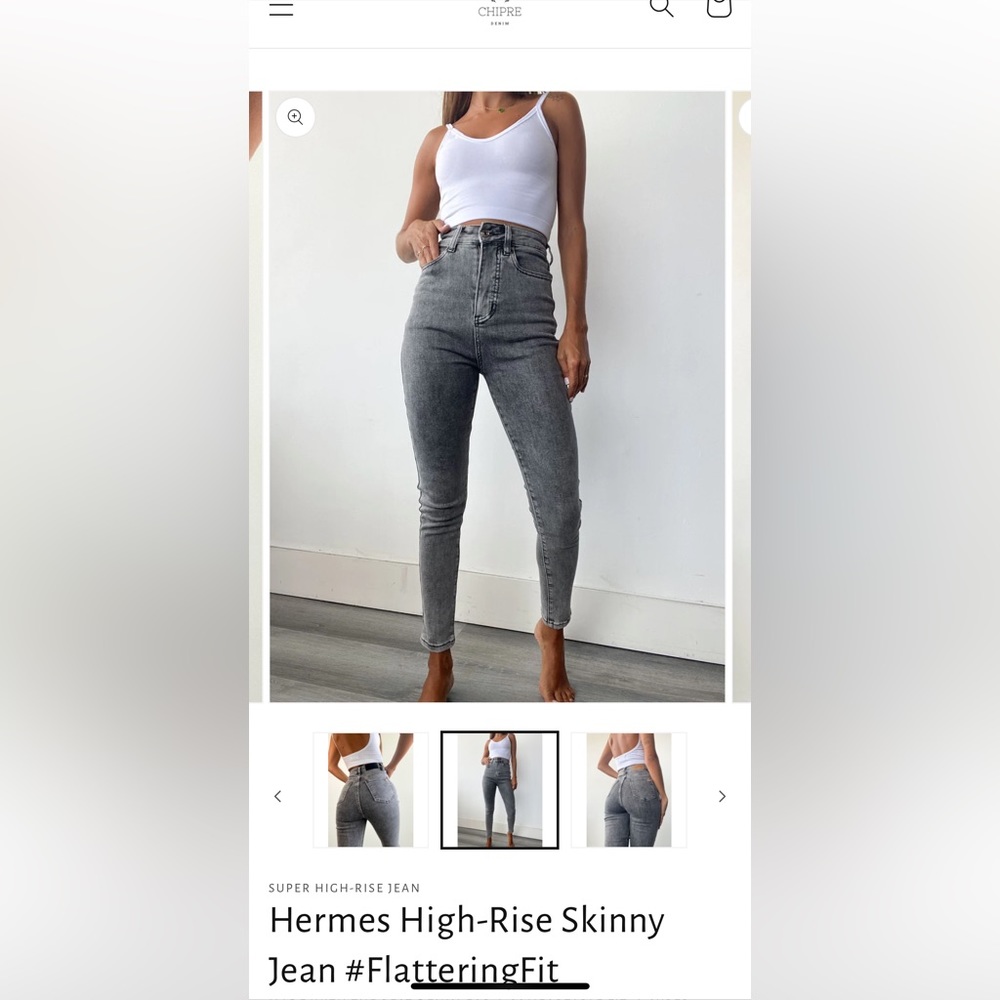 Chipre  Hermes high rise skinny jeans flattering style